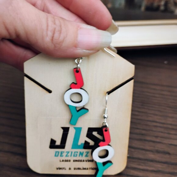 JOY Dangle Earrings - Picture 1 of 5